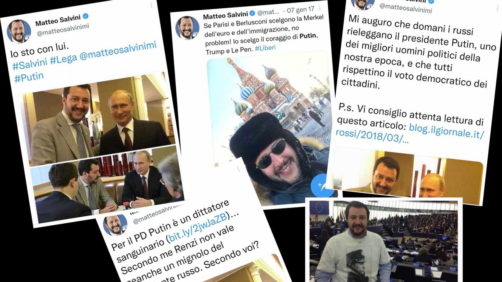 Metamorfosi del Salvini in salsa pacifista