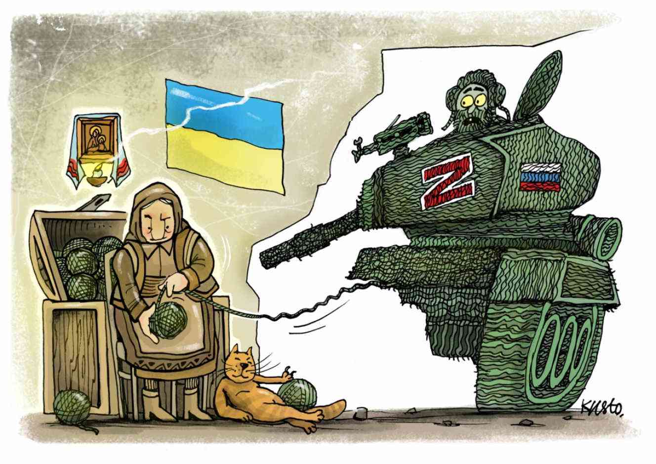 L’umorismo ucraino in tempo di guerra onorato da Charlie Hebdo
