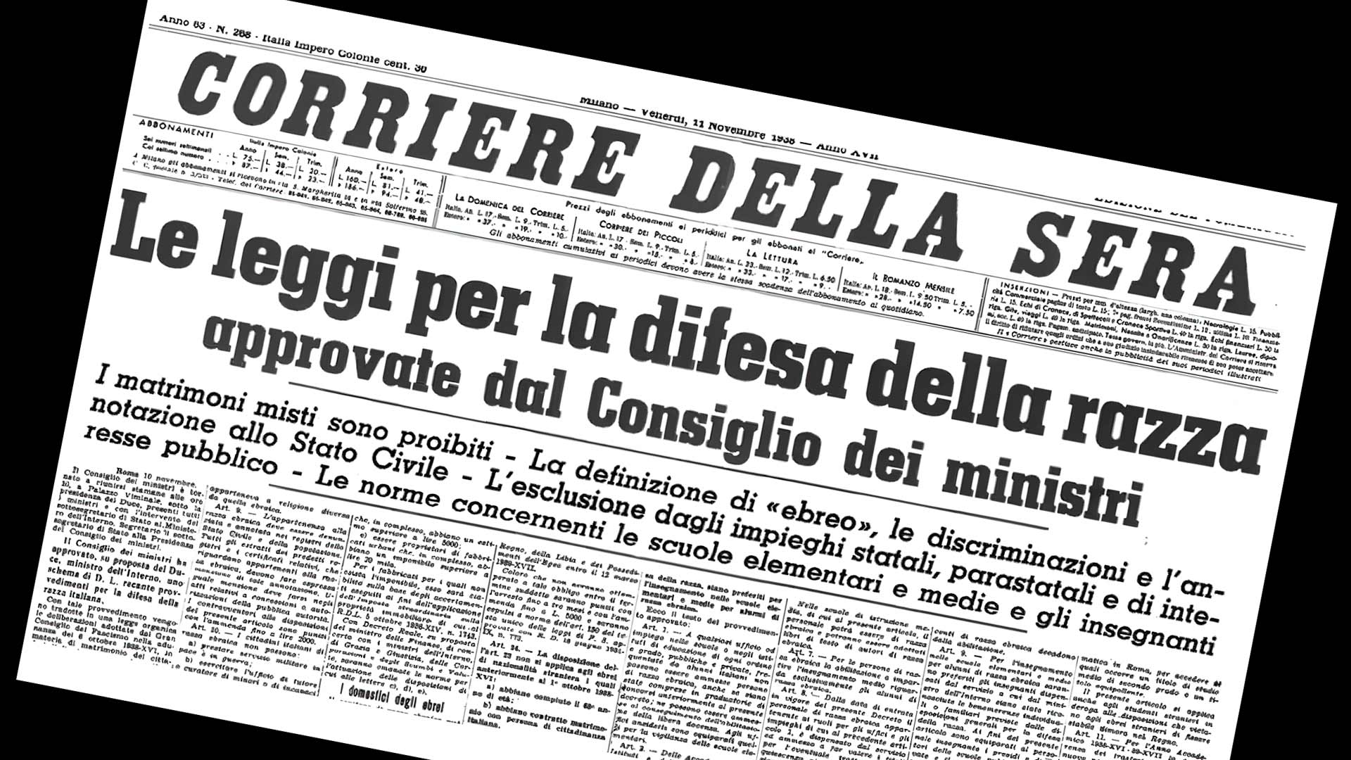 Moniti storici per il presente